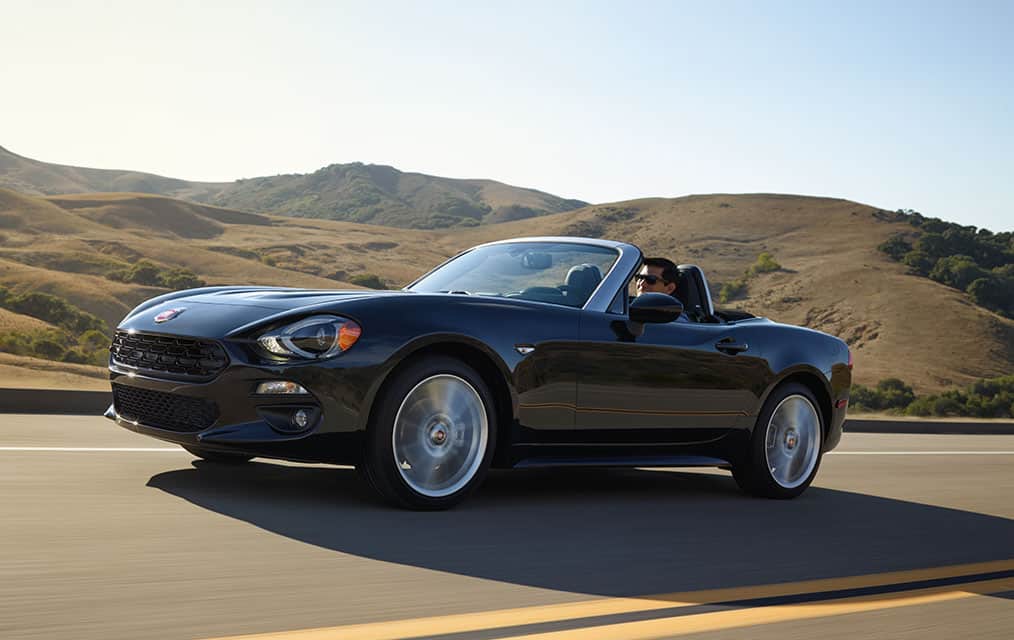 2017 FIAT 124 Spider on the road