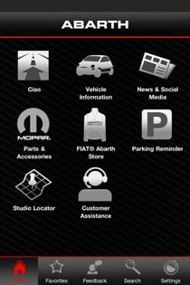 My Fiat App Feature Parking Reminder