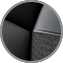 El vinilo Black Smooth Scuba con tela Black Denim y franjas Pop es estándar en el FIAT® 500X Pop
