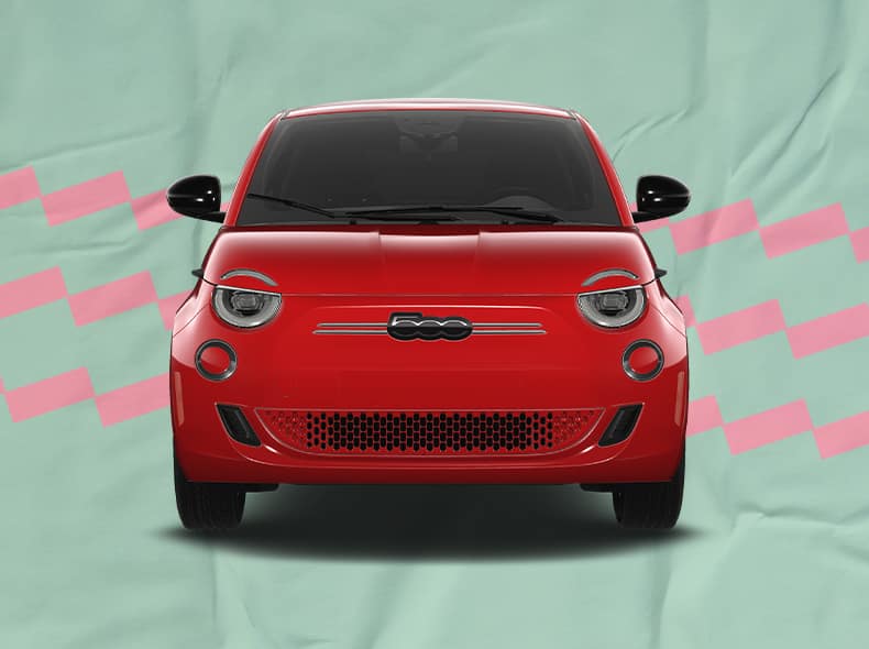 A woman holding a tablet displaying the Fiat Live Store.